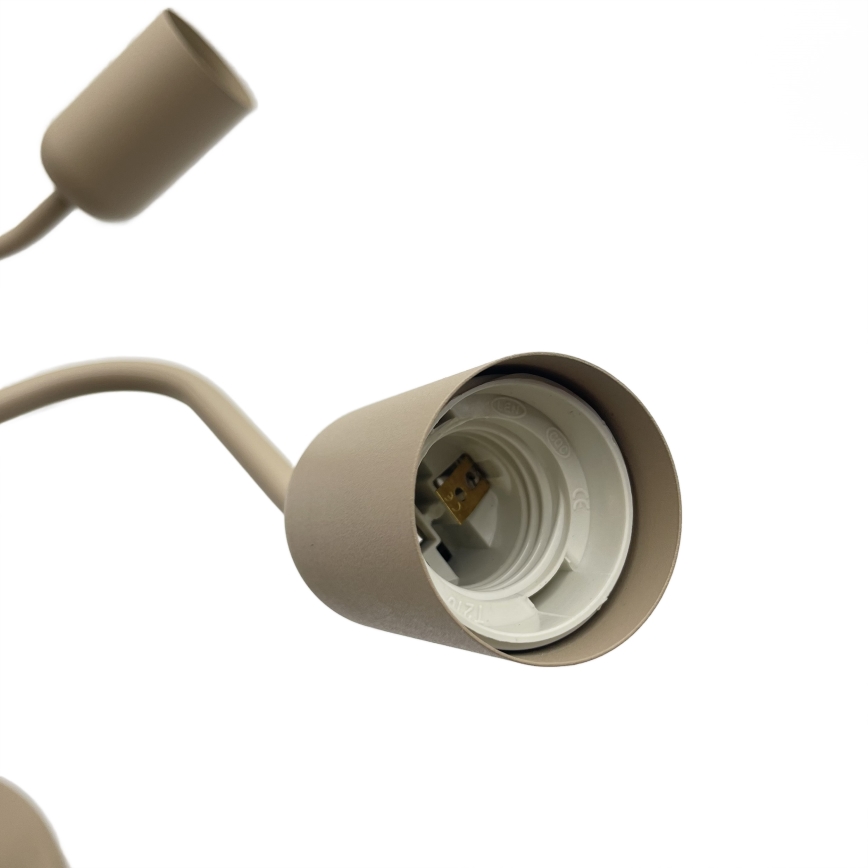 Lustre semi-plafonnier CHARLIE 5xE27/15W/230V beige