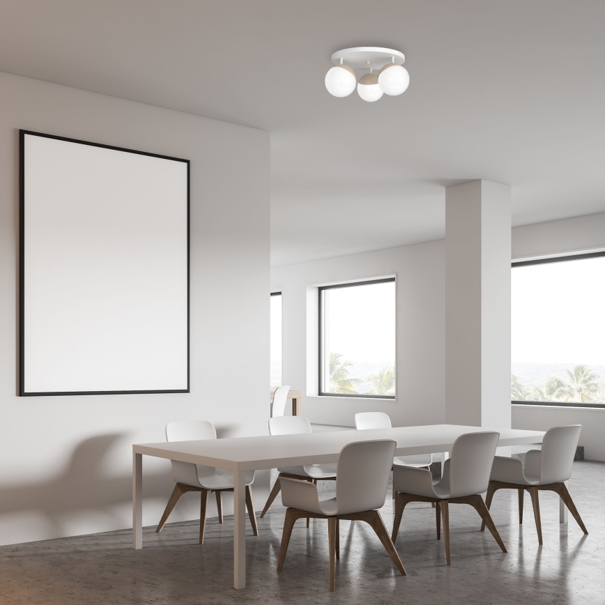 Lustre SFERA WOOD 3xE14/40W/230V