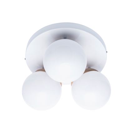 Lustre SFERA WOOD 3xE14/40W/230V