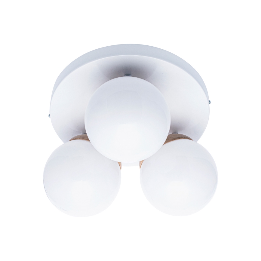 Lustre SFERA WOOD 3xE14/40W/230V