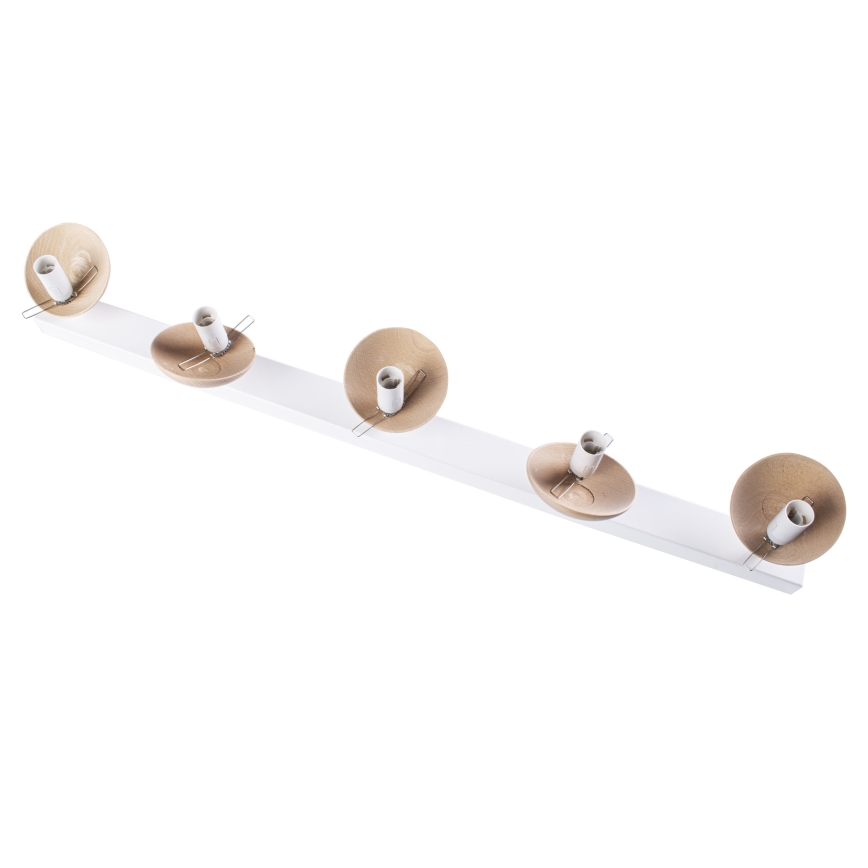 Lustre SFERA WOOD 5xE14/40W/230V
