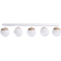 Lustre SFERA WOOD 5xE14/40W/230V