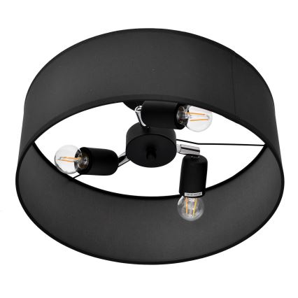 Lustre sur barre ALBA 3xE27/15W/230V noir