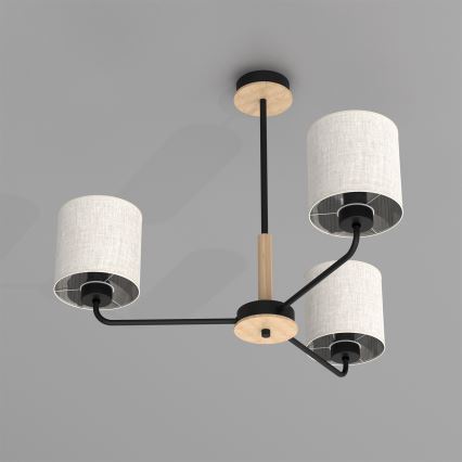 Lustre sur barre ATLANTA 3xE27/60W/230V