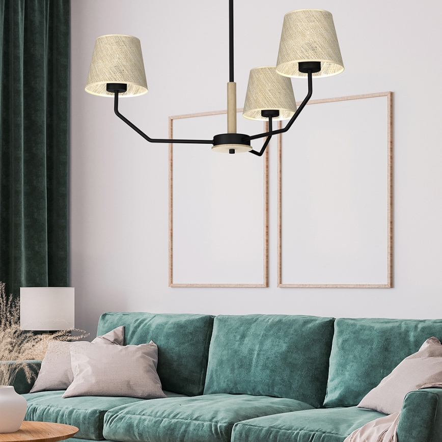 Lustre sur barre ETNA 3xE27/60W/230V