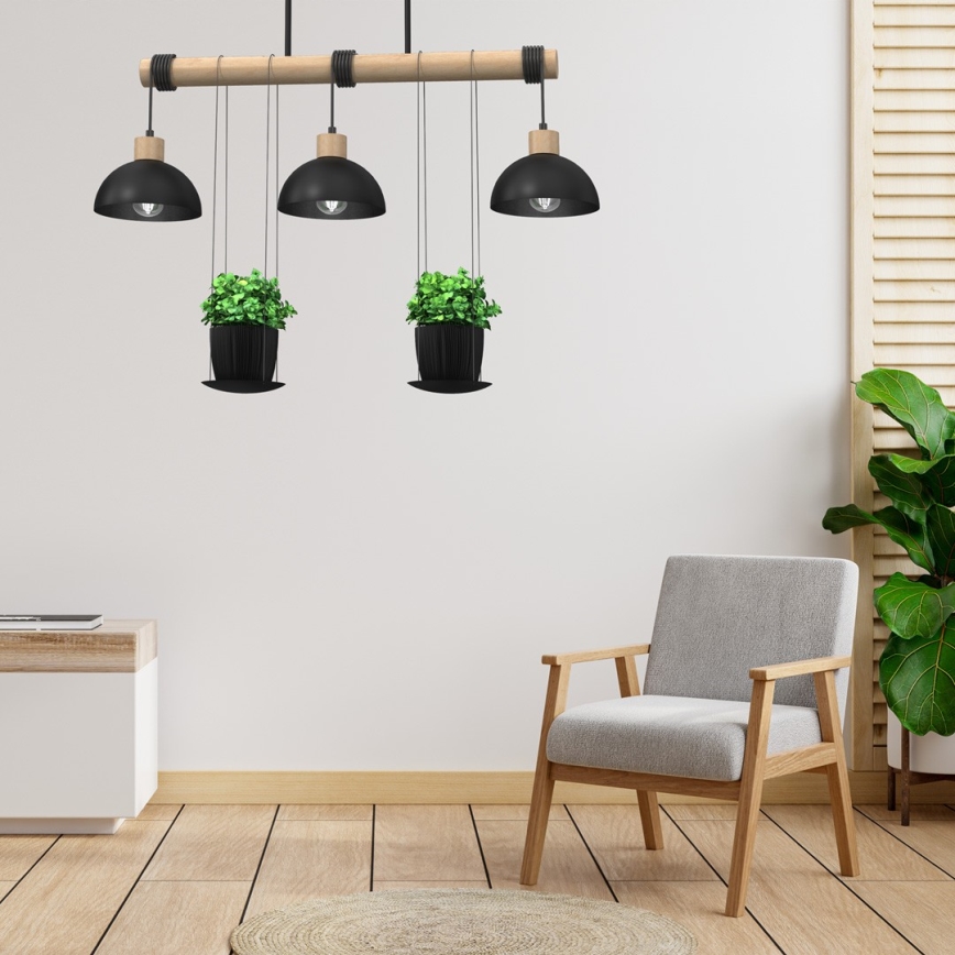 Lustre sur barre FLORA 3xE27/60W/230V