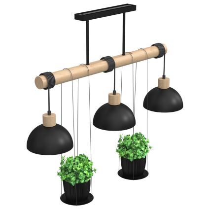 Lustre sur barre FLORA 3xE27/60W/230V
