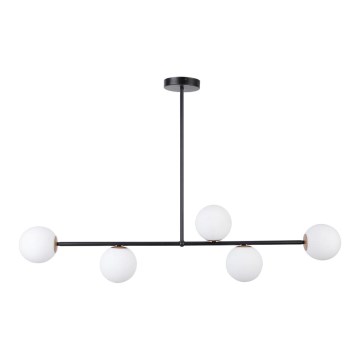 Lustre sur barre GAMA 5xG9/12W/230V noir