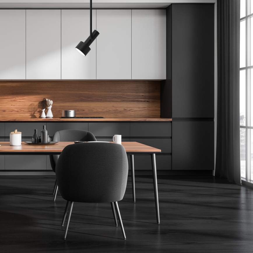 Lustre sur barre LINTERNA 1xGX53/12W/230V noir