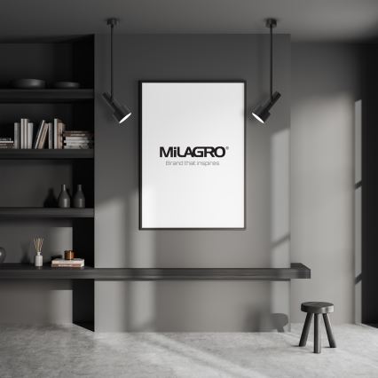 Lustre sur barre LINTERNA 1xGX53/12W/230V noir