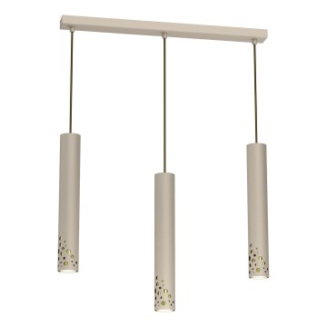 Lustre sur câble ALTRO 3xGU10/8W/230V beige
