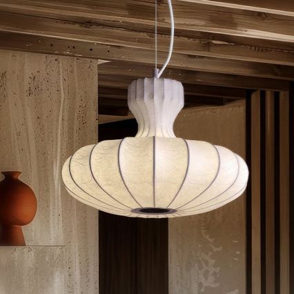 Lustre sur câble BOLA LED/11W/230V + 1xE27/5W CRI 90, blanc