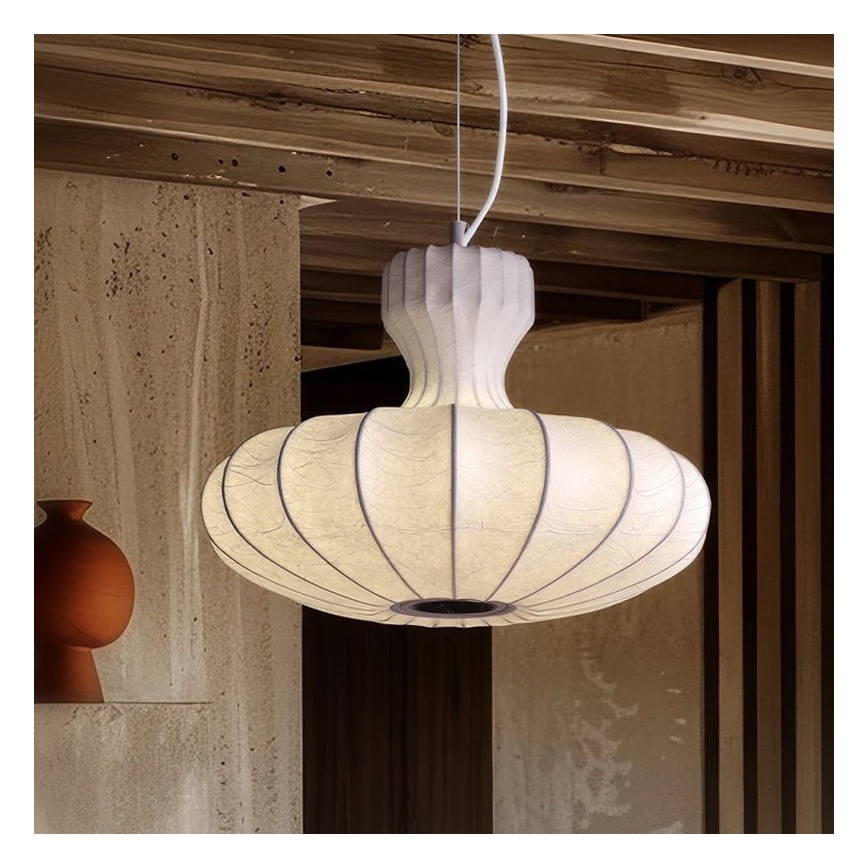 Lustre sur câble BOLA LED/11W/230V + 1xE27/5W CRI 90, blanc
