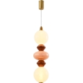 Lustre sur câble LED FLORES LED/15W/230V doré/orange/marron