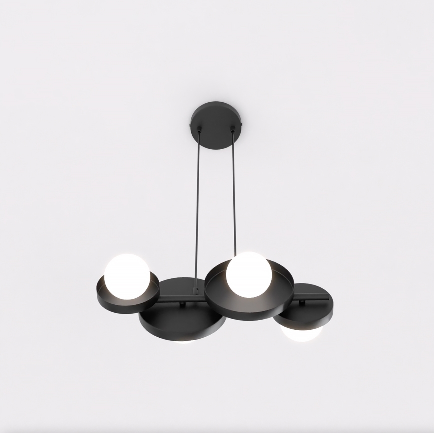 Lustre sur câble MODÈLE 4xG9/8W/230V noir