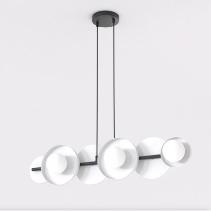 Lustre sur câble MODÈLE 6xG9/8W/230V blanc