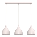 Lustre sur câble NOAK CLASSIC 3xE27/15W/230V crème