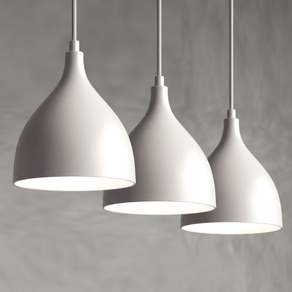 Lustre sur câble NOAK CLASSIC 3xE27/15W/230V crème