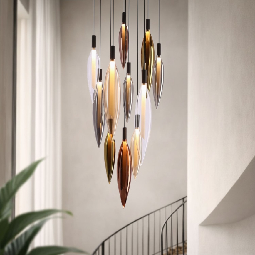 Lustre sur câble NORDIC 11xG9/5W/230V noir