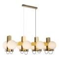 Lustre sur câble REGGIO 8xE27/40W/230V doré