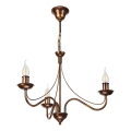 Lustre sur chaîne ANTON 3xE14/15W/230V bronze