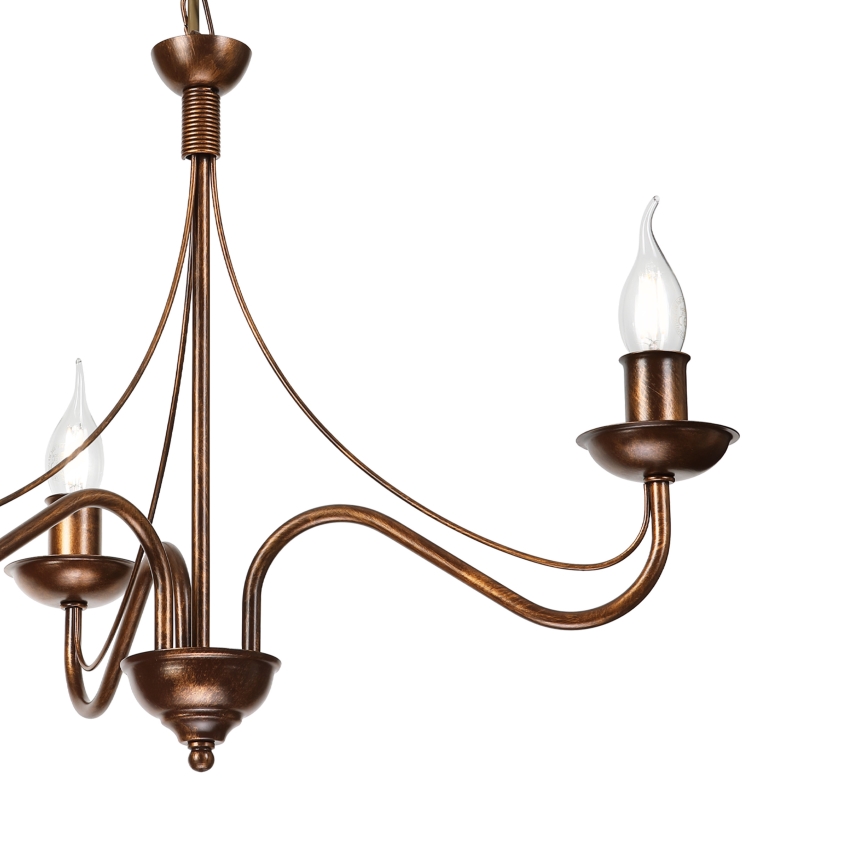 Lustre sur chaîne ANTON 3xE14/15W/230V bronze