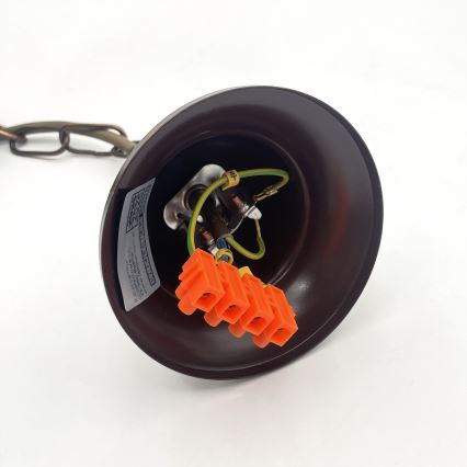 Lustre sur chaîne ANTON 3xE14/15W/230V bronze