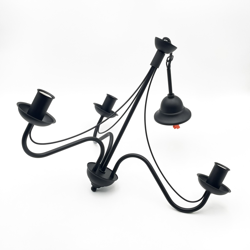 Lustre sur chaîne ANTON 3xE14/15W/230V, noir