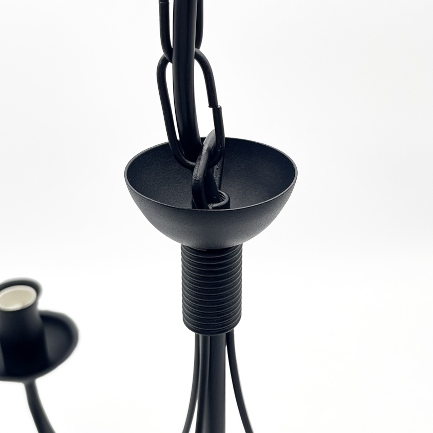 Lustre sur chaîne ANTON 3xE14/15W/230V, noir