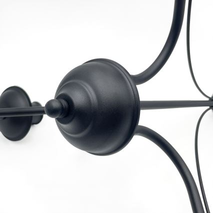 Lustre sur chaîne ANTON 3xE14/15W/230V, noir