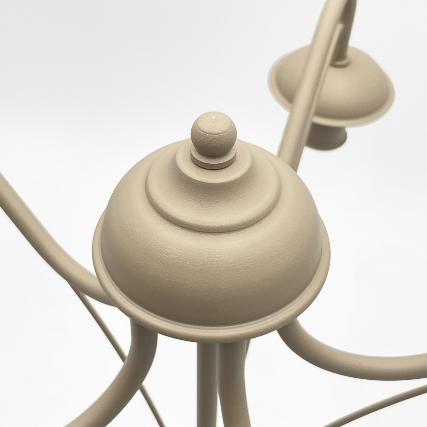 Lustre sur chaîne ANTON 5xE14/60W/230V beige
