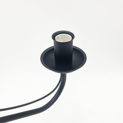 Lustre sur chaîne ANTON 6xE14/60W/230V noir