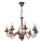 Lustre sur chaîne ANTON 8xE14/60W/230V bronze