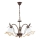 Lustre sur chaîne BRAGA 3xE27/15W/230 bronze