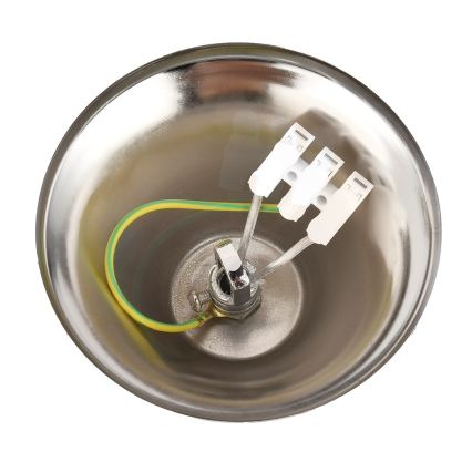 Lustre sur chaîne CRISTAL 5xE14/10W/230V noir/chrome mat