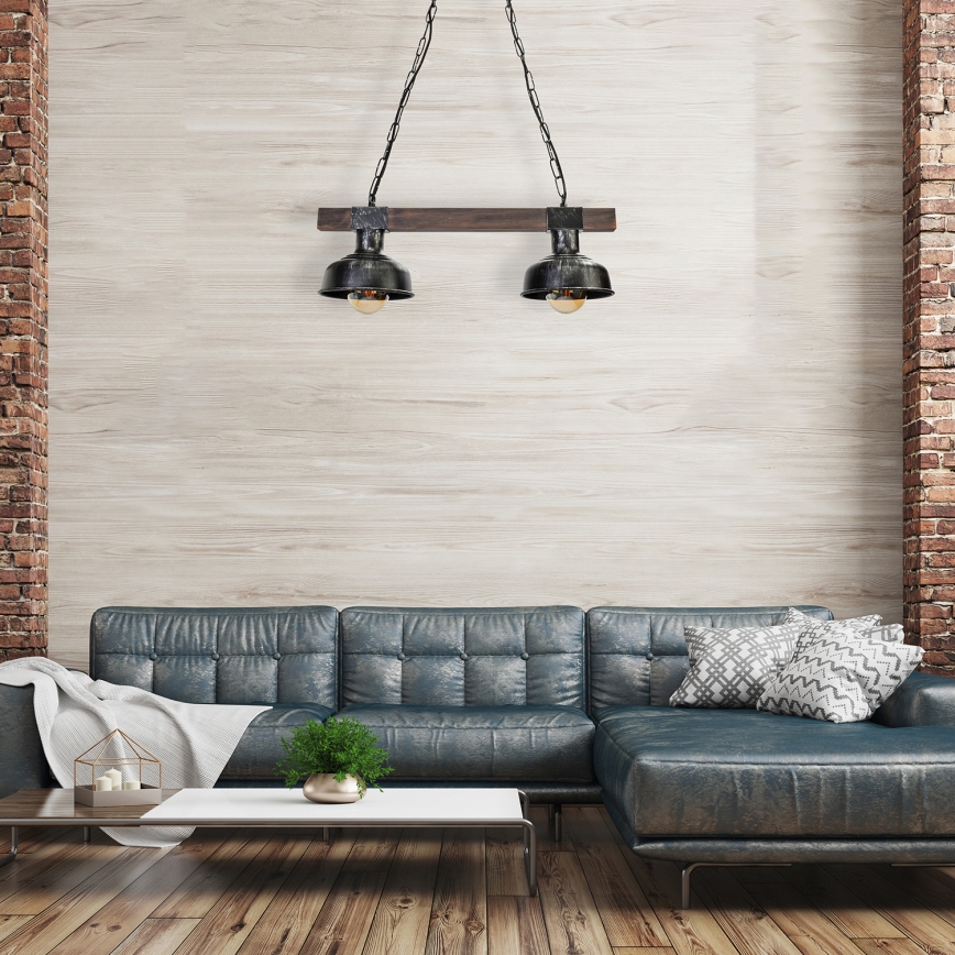 Lustre sur chaine FARO 2xE27/60W/230V