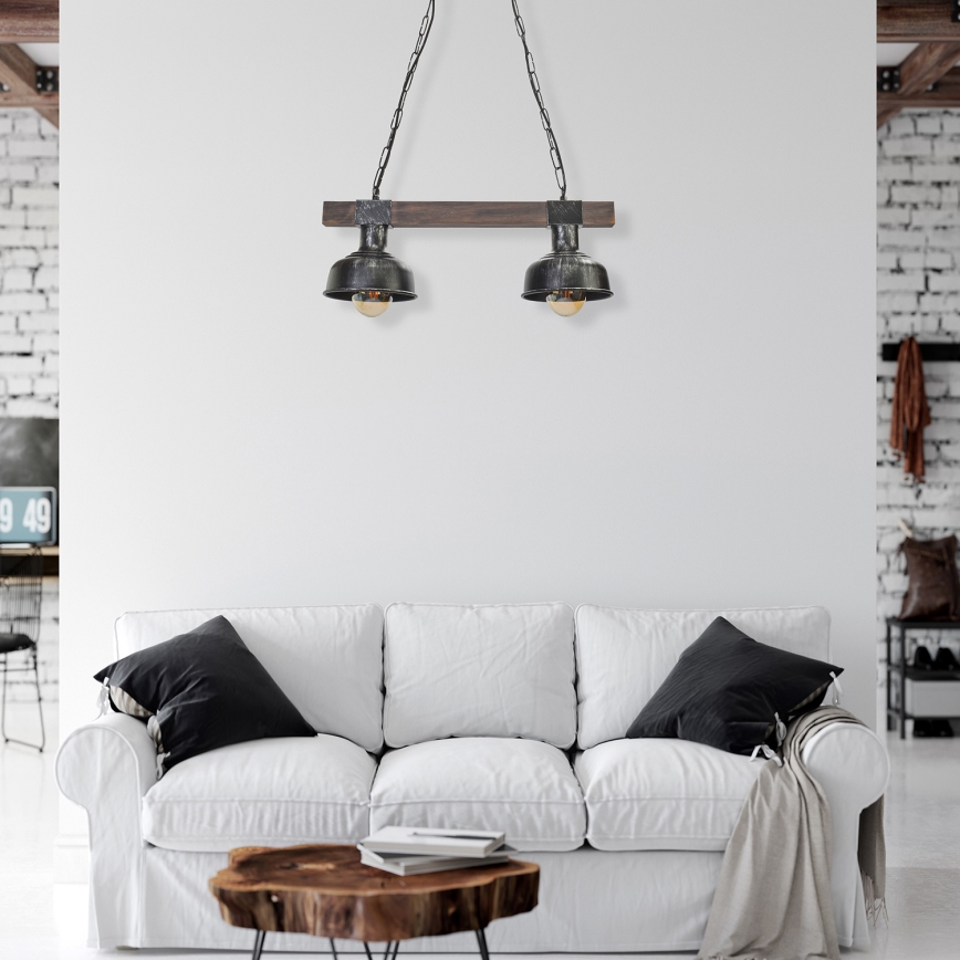 Lustre sur chaine FARO 2xE27/60W/230V