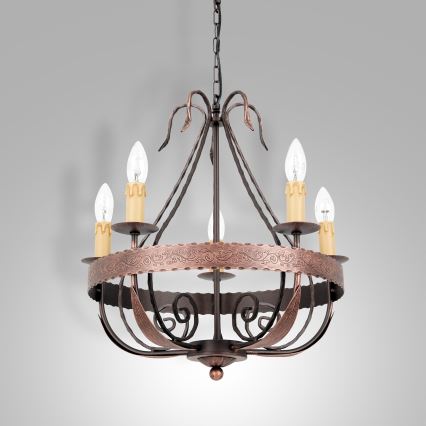 Lustre sur chaîne LOARA 5xE14/60W/230V
