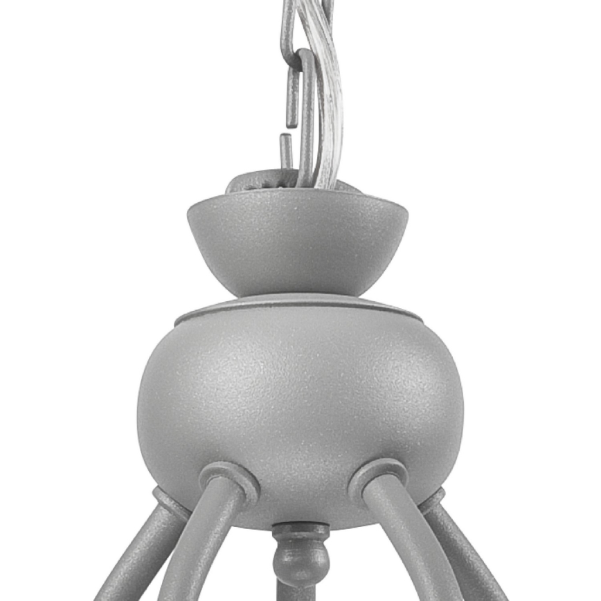 Lustre sur chaîne RETRO II 5xE27/60W/230V argenté