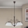 Lustre sur chaîne RULA 3xE27/40W/230V Ø 70 cm blanc/bronze