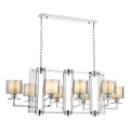 Lustre sur chaîne VARANA 8xE27/40W/230V chrome brillant
