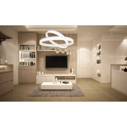 Lustre sur corde RING avec télécommande ,LED/60W/230V