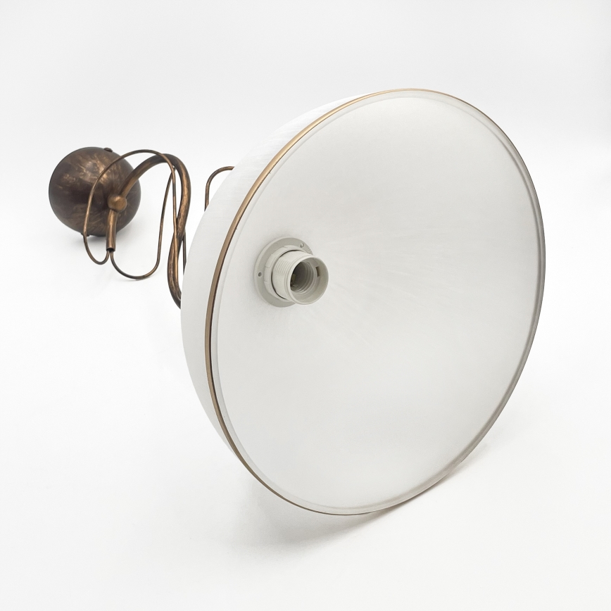 Lustre sur tige COBRA 1xE27/60W/230V Ø 30 cm, bronze patiné