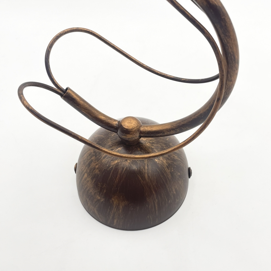 Lustre sur tige COBRA 1xE27/60W/230V Ø 46 cm bronze/patiné