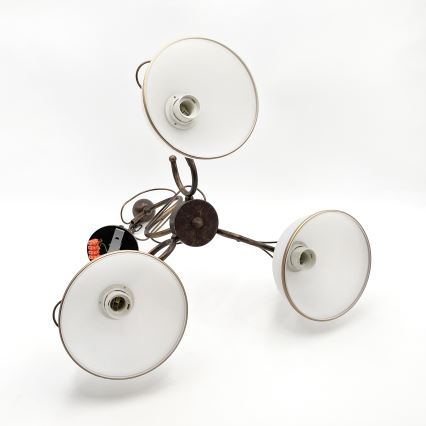 Lustre sur tige COBRA 3xE27/60W/230V bronze/patiné