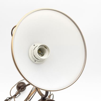 Lustre sur tige COBRA 3xE27/60W/230V bronze/patiné