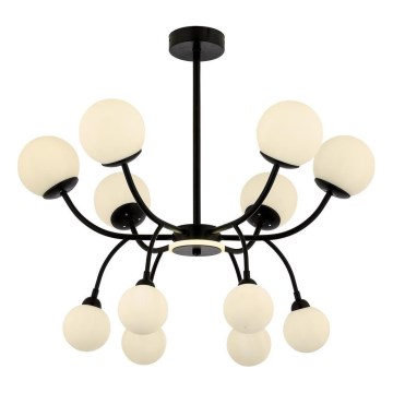 Lustre sur tige DAISY 12xG9/10W/230V noir