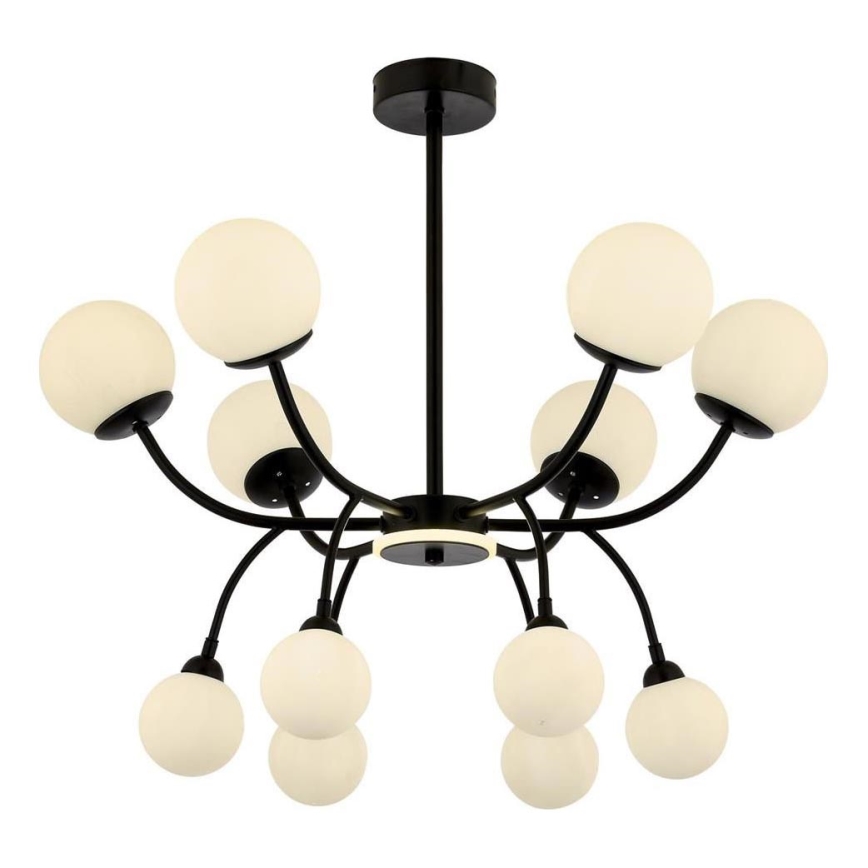Lustre sur tige DAISY 12xG9/10W/230V noir