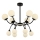 Lustre sur tige DAISY 12xG9/10W/230V noir