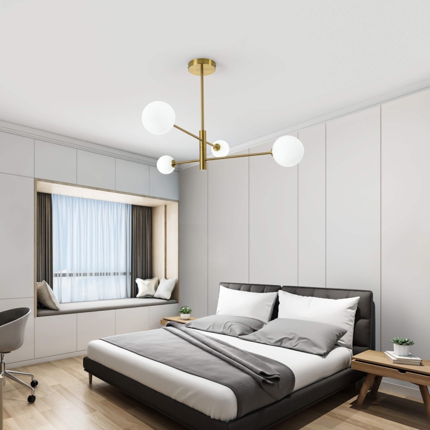 Lustre sur tige DORADO 4xG9/40W/230V doré